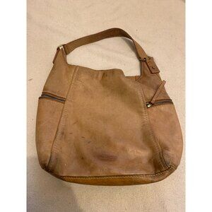 American Leather Co Bag Purse Soft Leather Light Brown